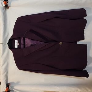 Calvin Klein Purple/Maroon Jacket 14W